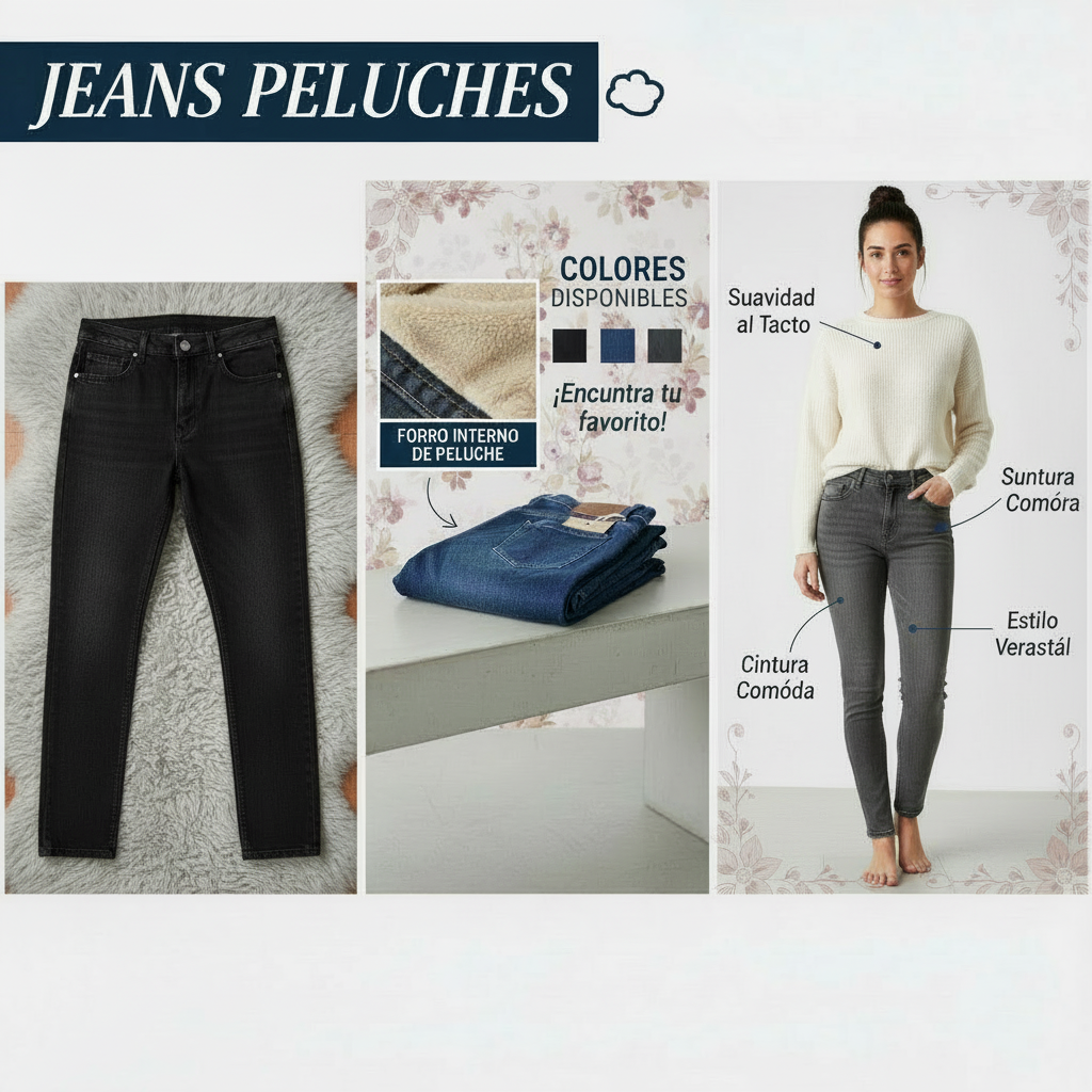 JEANS PELUCHE 1 BOTON