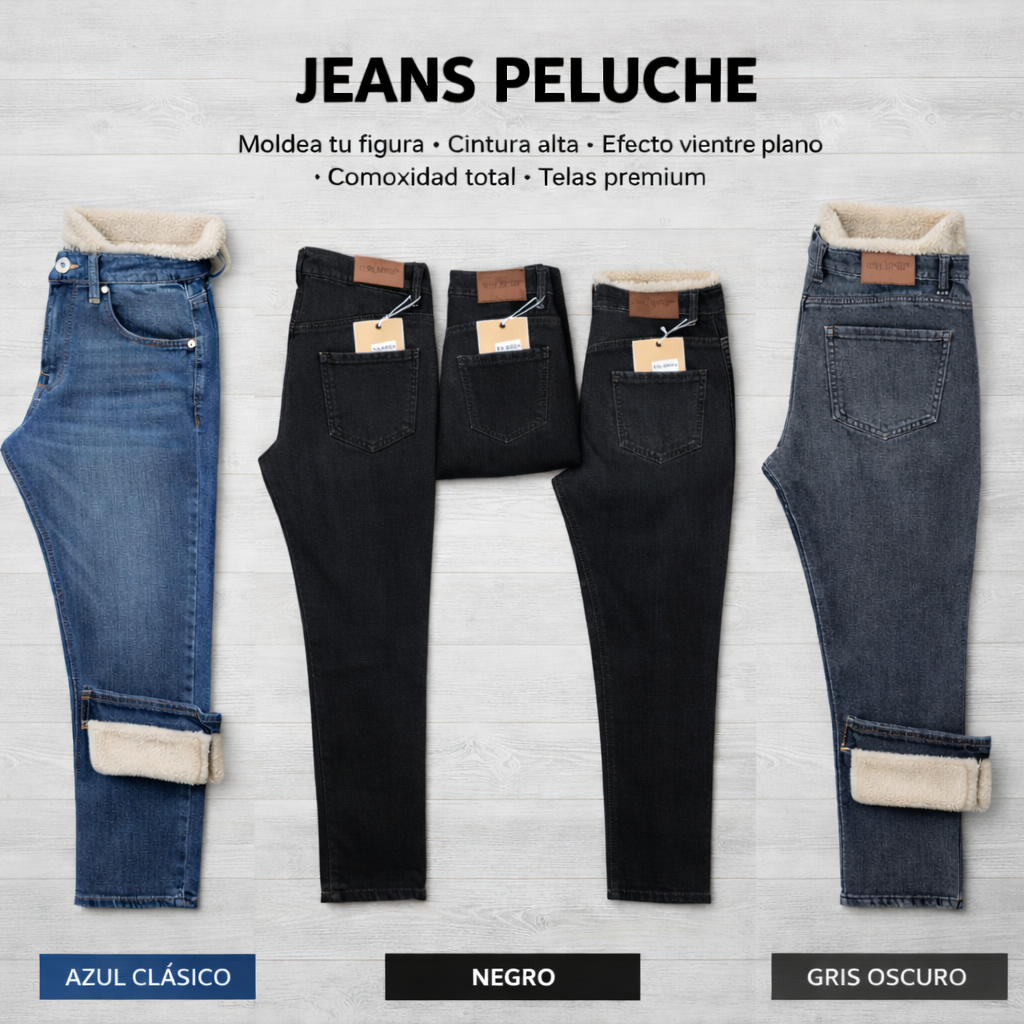 JEANS PELUCHE 1 BOTON