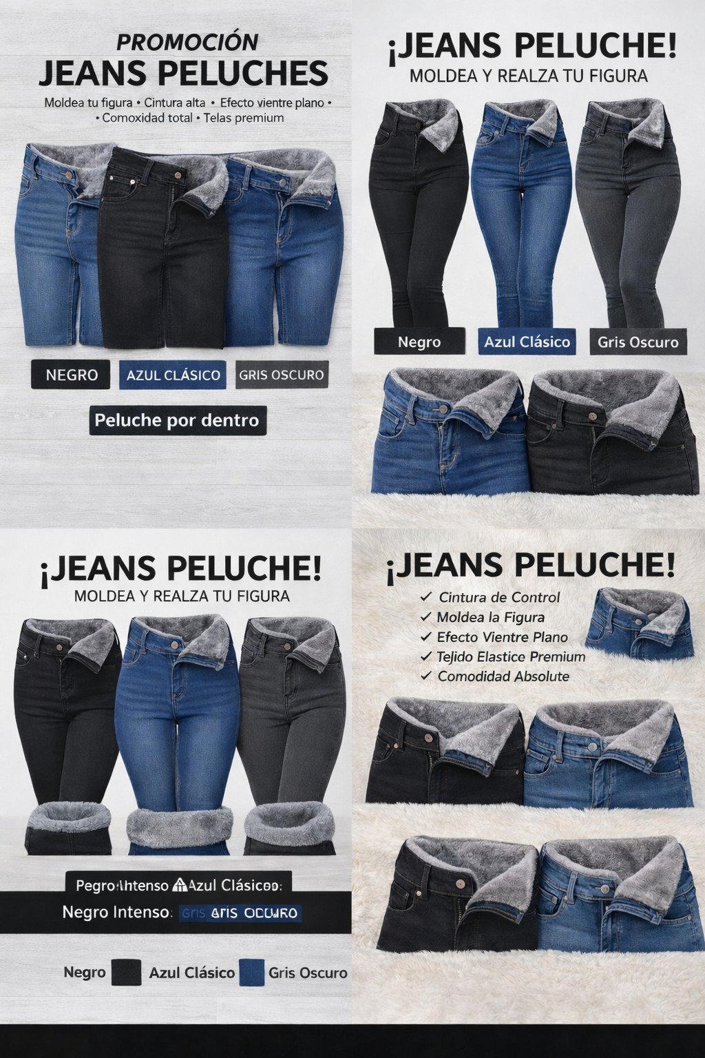 JEANS PELUCHE 1 BOTON