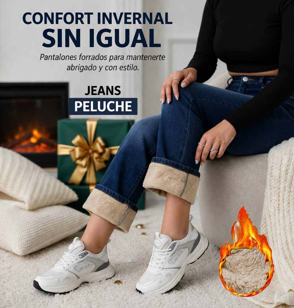 JEANS PELUCHE 1 BOTON