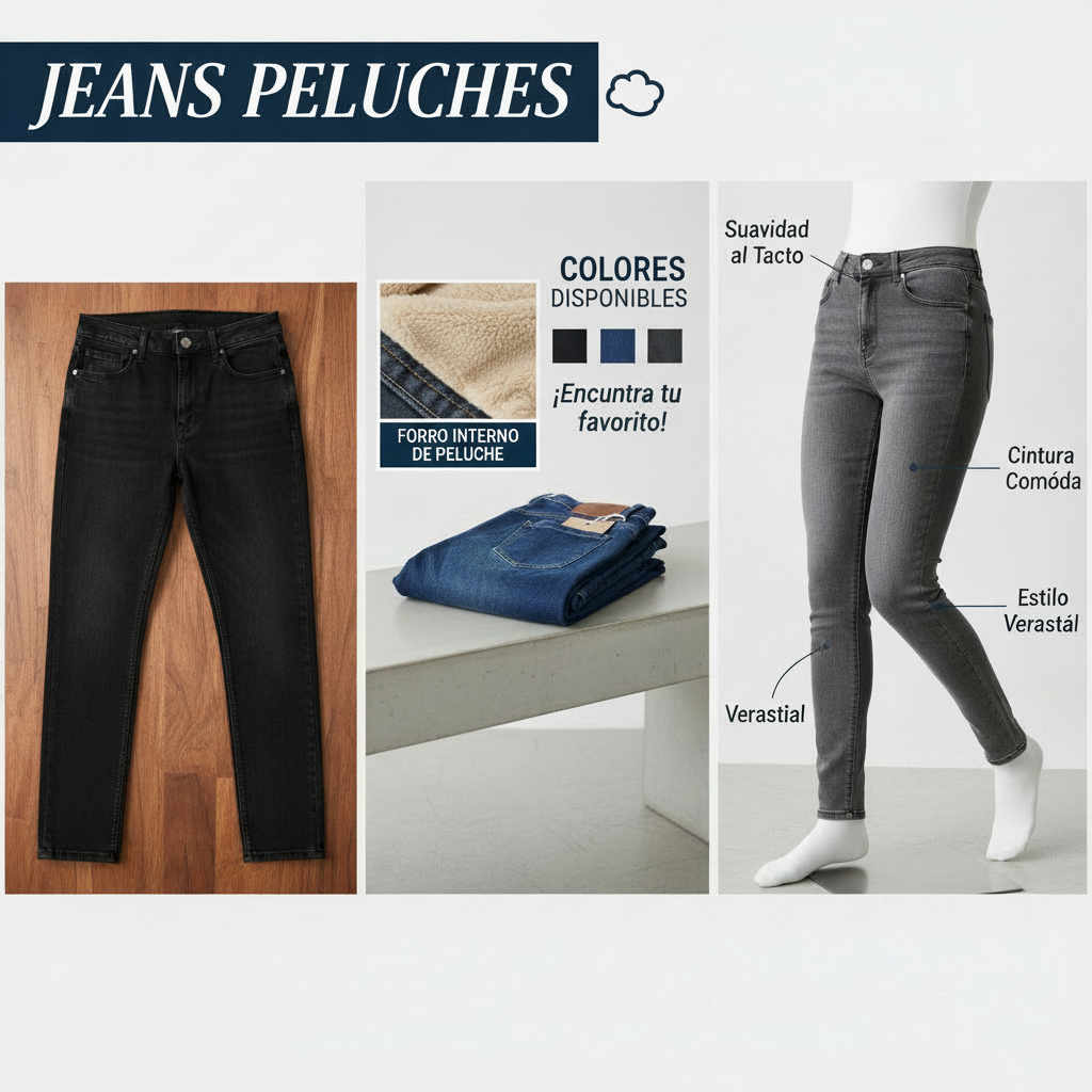 JEANS PELUCHE 1 BOTON