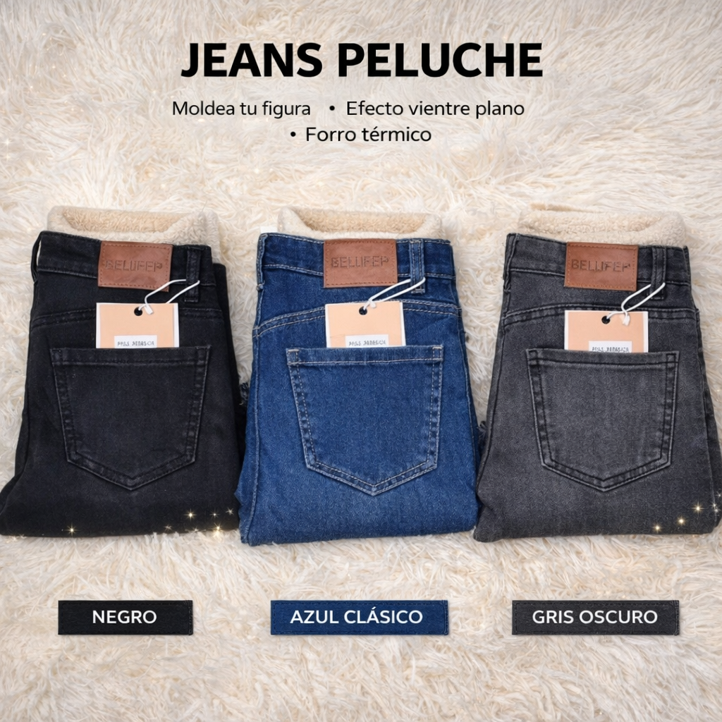 JEANS PELUCHE 1 BOTON