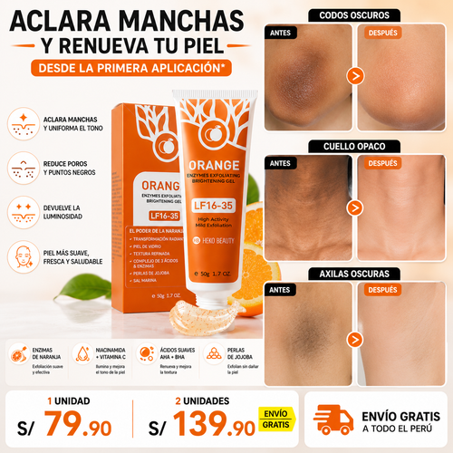 2X 1 GEL EXFOLIANTE  DE ENZIMA ORANGE