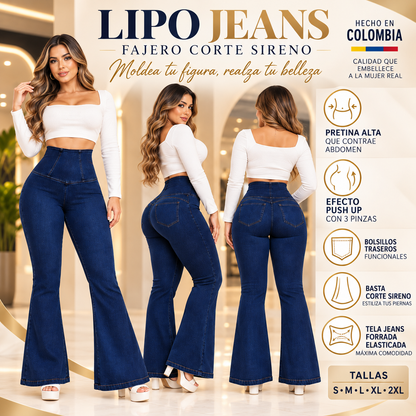 LIPO JEANS FAJERO CORTE SIRENA😱😱OFERTA ILIMITADA