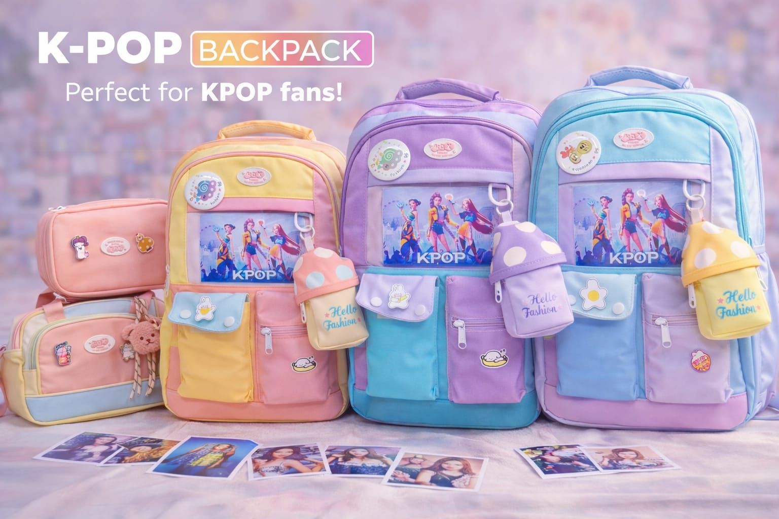 💜 Set COMPLETO  KPOP 3 Piezas - Oferta S/119.90