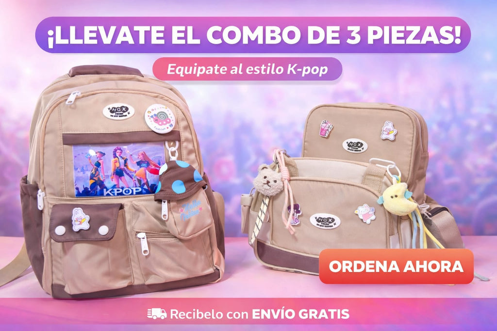 💜 Set COMPLETO  KPOP 3 Piezas - Oferta S/119.90